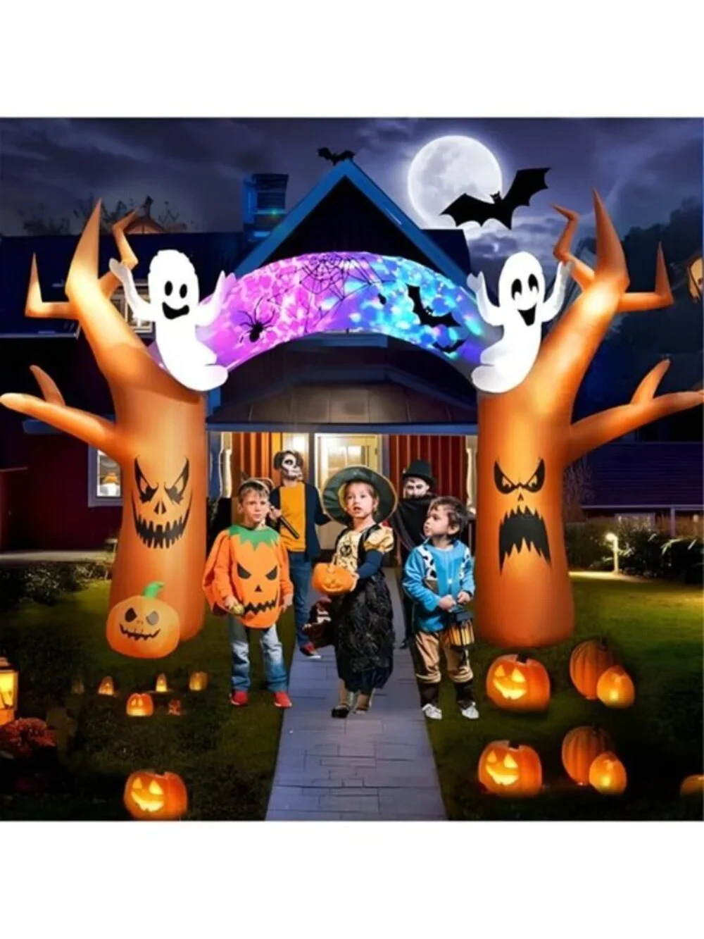 17 FT Halloween Inflatable Tree Archway Outdoor Yard Decoration